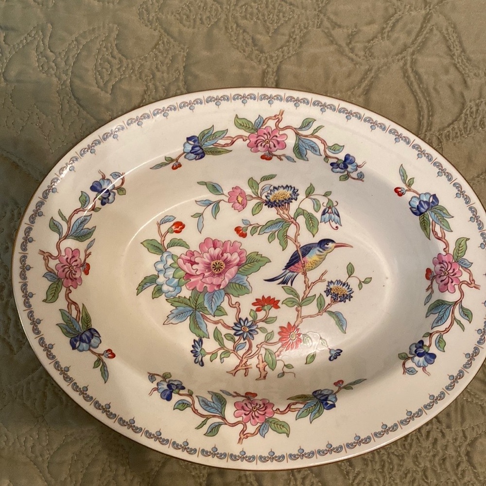 Aynsley “Pembroke” Bone China Oval Serving Bowl